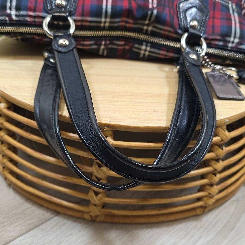 Coach Poppy Signature Tartan Glam Tote - Picture 11 of 16